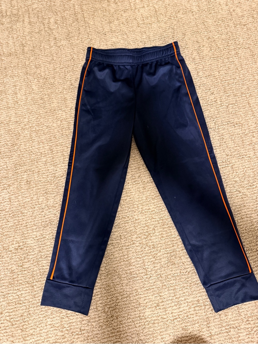 jumping beans Navy Joggers with Orange Side Stripe
